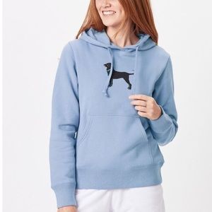 The Black Dog Light Blue Hoodie Size M